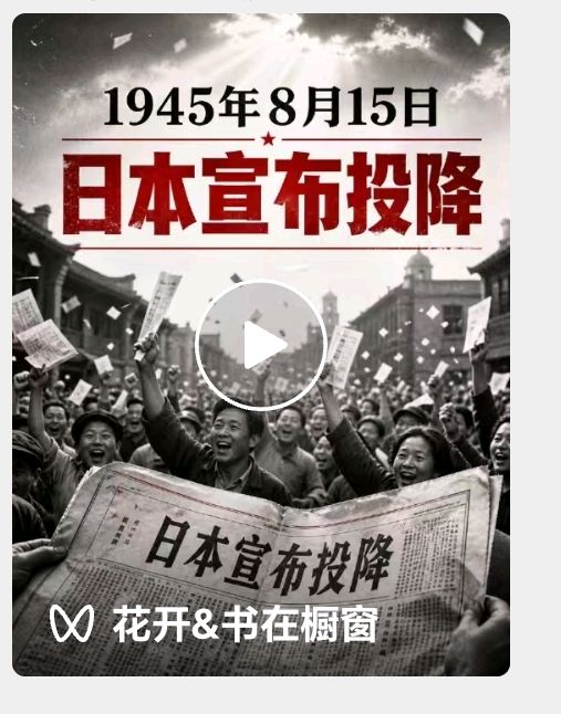 【都市头条向幸福出发编辑部】第16599期  铭记胜利 勿忘国耻——写在日本投降八十一周年  文：玥言 主播：玥言