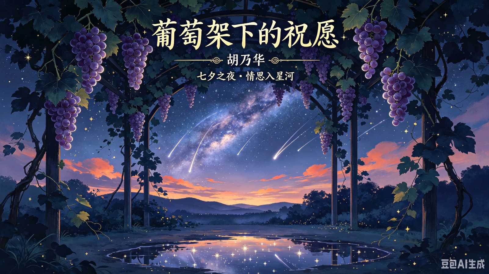 七夕：《葡萄架下的祝愿》诗人胡乃华 中华诗经阁荣誉顾问（图3）