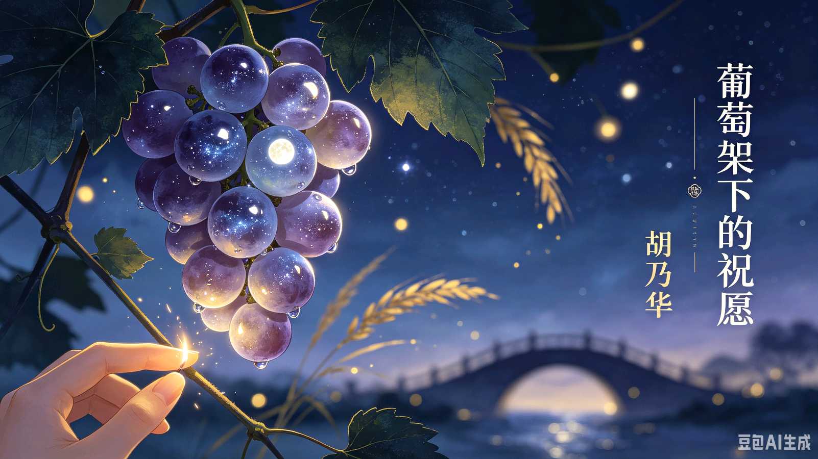 七夕：《葡萄架下的祝愿》诗人胡乃华 中华诗经阁荣誉顾问（图4）