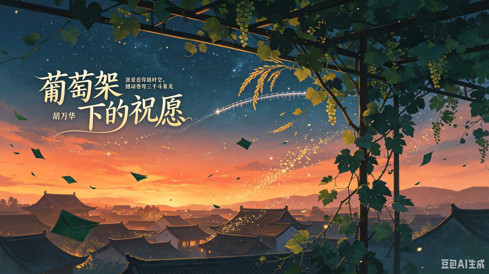 七夕：《葡萄架下的祝愿》诗人胡乃华 中华诗经阁荣誉顾问（图5）