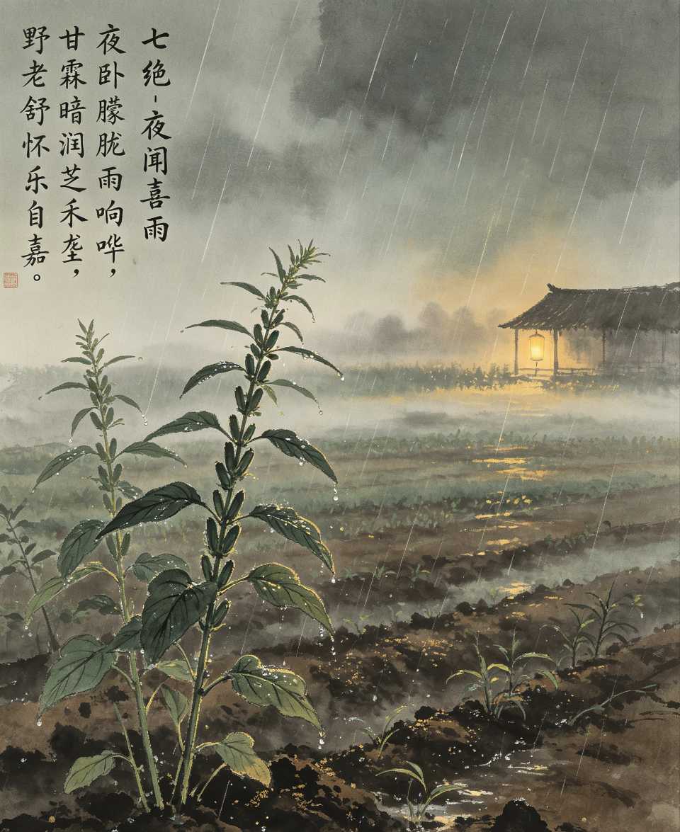 【荣耀中国】文学社*七绝-雨中芝麻作者/冷大海（图6）