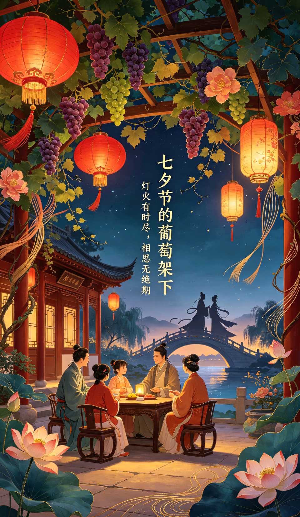 海外头条:🏆✨王家明朗诵《鹊渡星河 词寄清秋》——☆@🍷为七夕乞巧节静笔抒怀|作者:赤脚诗童·山之子(图11)