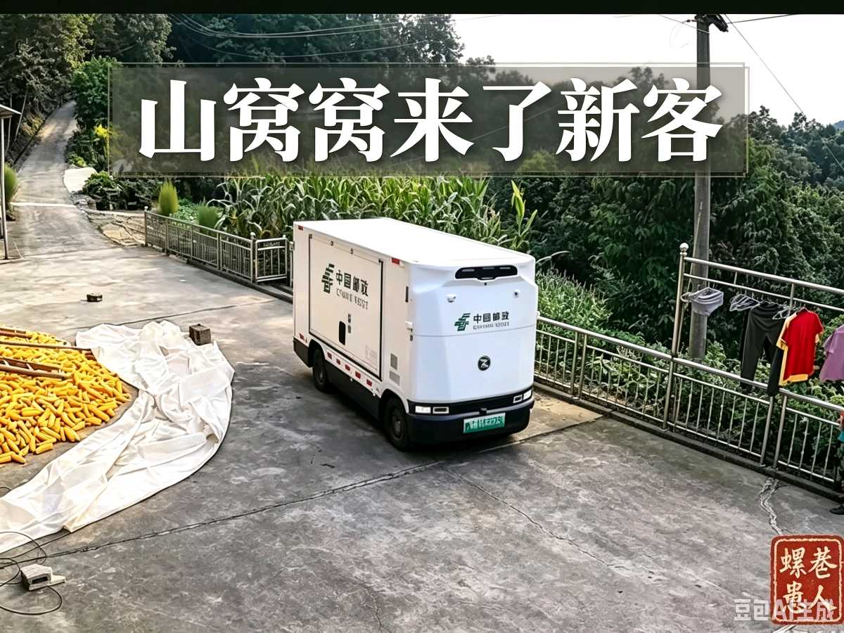 清江三味•总第58期（韵拾巷陌018）｜山窝窝来了新客！无人邮车开进晒满玉米的农家院（图2）