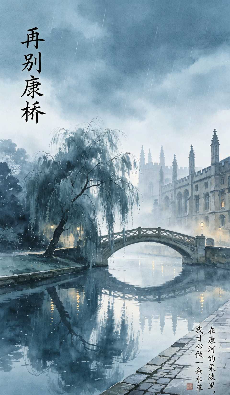 七律-赏《再别康桥》李宣财(福建)(图20)