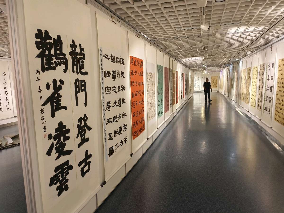 运城市第六届大中小学校师生书法篆刻展览在永济市开幕（图11）