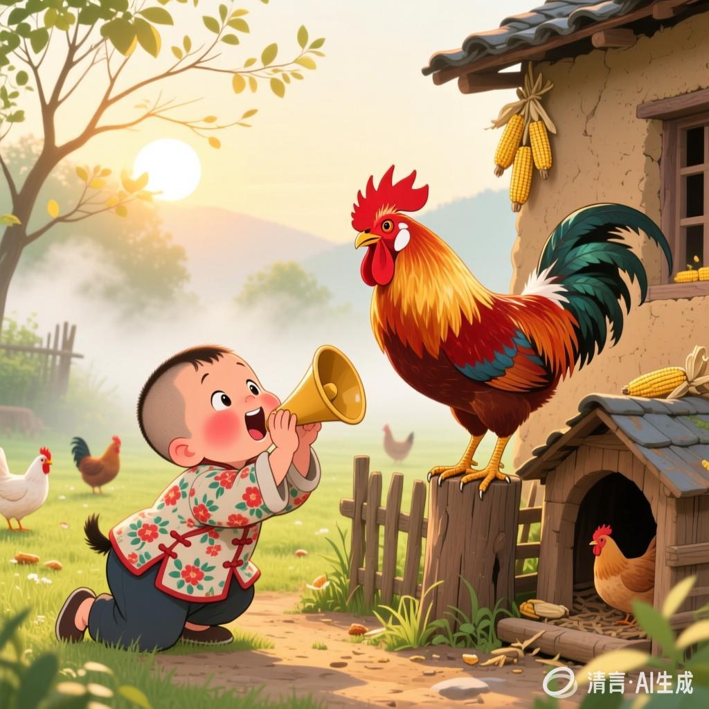 马淑云:【土掉渣·滑溜曲】狗蛋学公鸡打鸣(中国憨派文学)(图2)