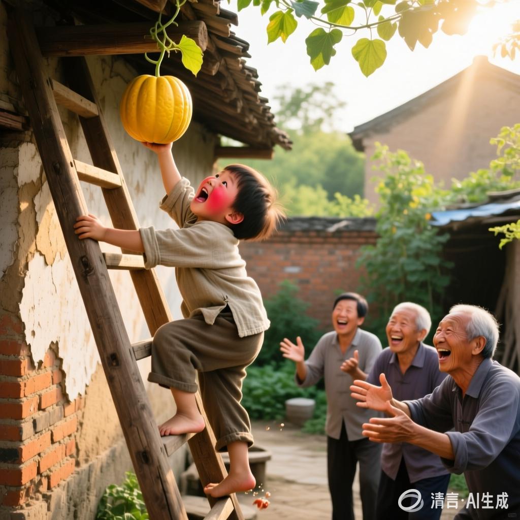 万肇平:【土掉渣·滑溜曲】爬梯子(中国憨派文学)(图2)