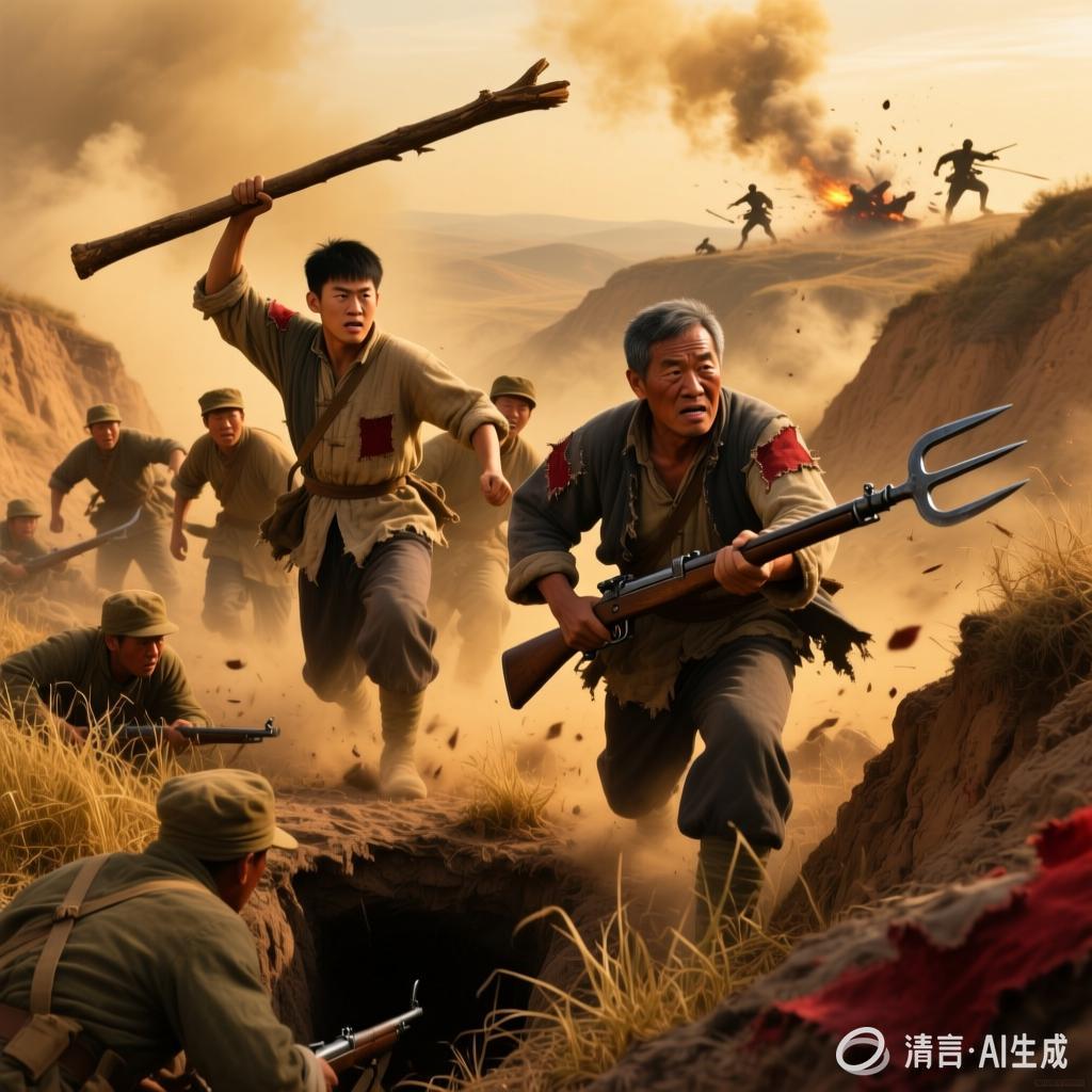 郭新昌:【土掉渣·滑溜曲】 打鬼子(中国憨派文学)(图2)