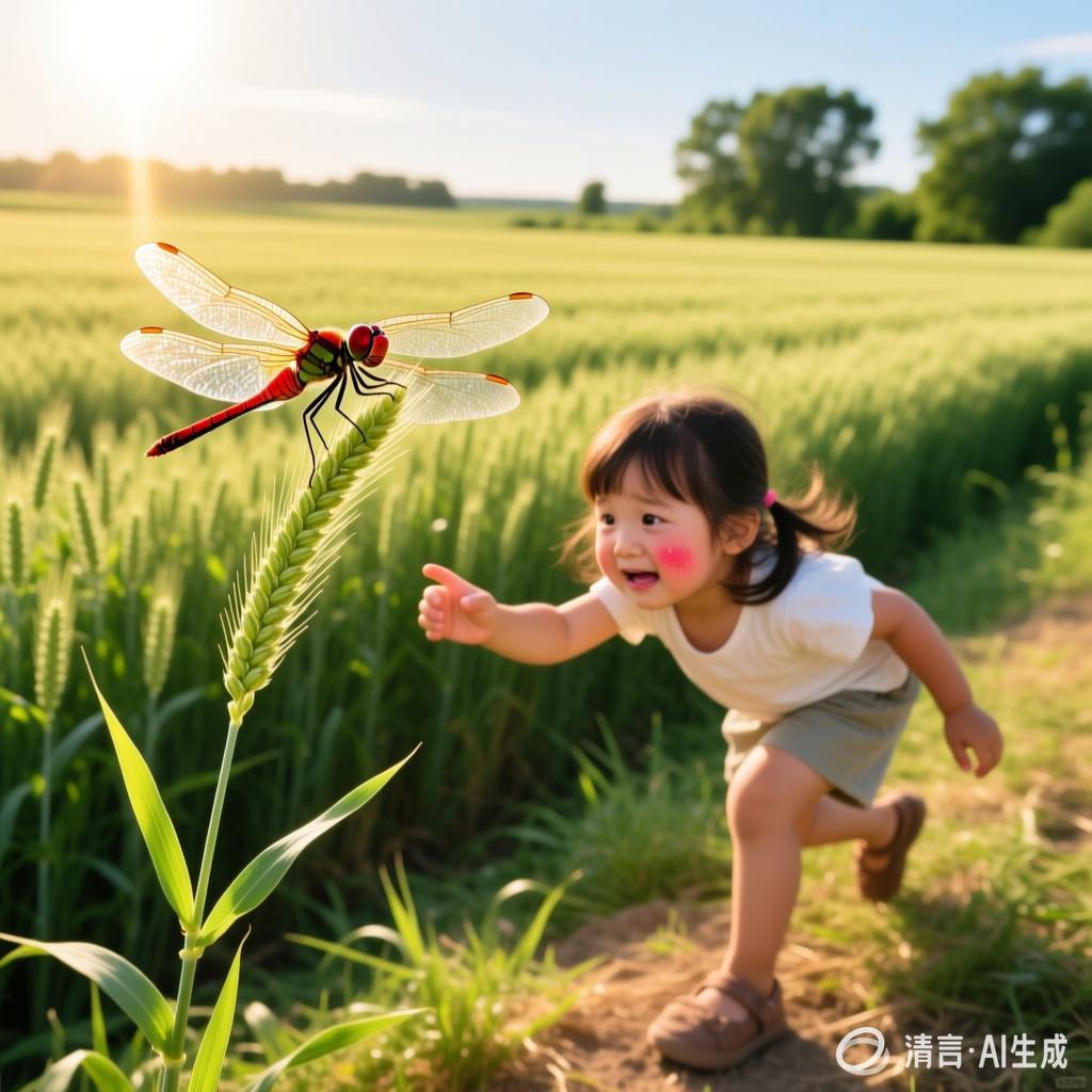 宋迎庄:【土掉渣·滑溜曲】捉蜻蜓(中国憨派文学)(图2)