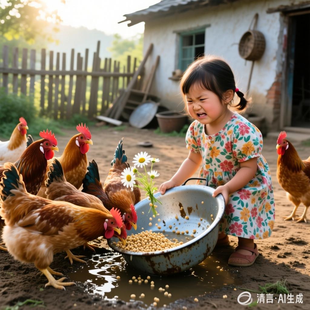 马淑云:【土掉渣·滑溜曲】小花喂鸡(中国憨派文学)(图2)