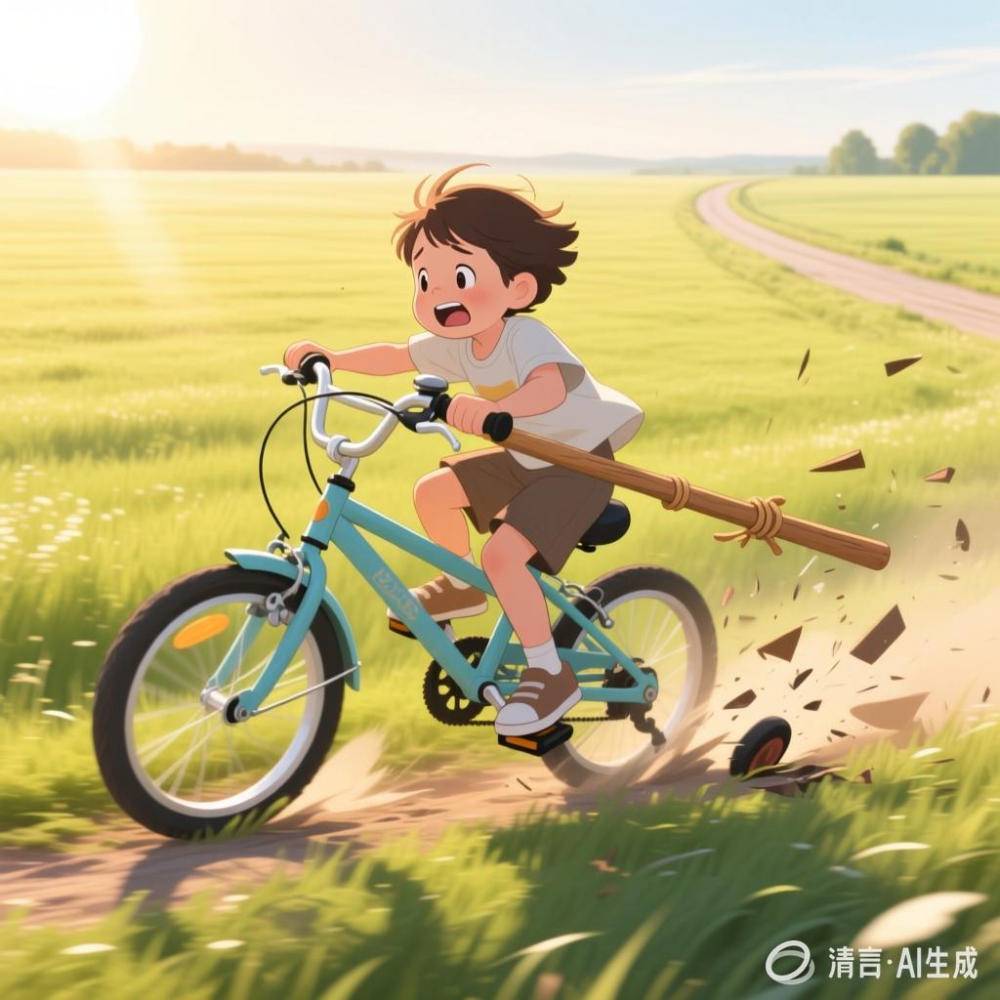孙祚华:【土掉渣·滑溜曲】学骑自行车(中国憨派文学)(图2)