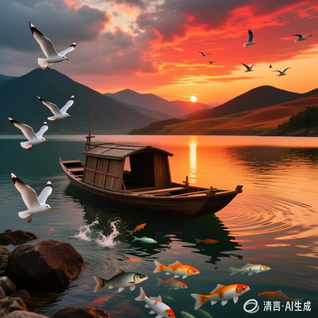 【中国憨派文学】张国贤 :踏沙行.渔舟唱晚(图2)