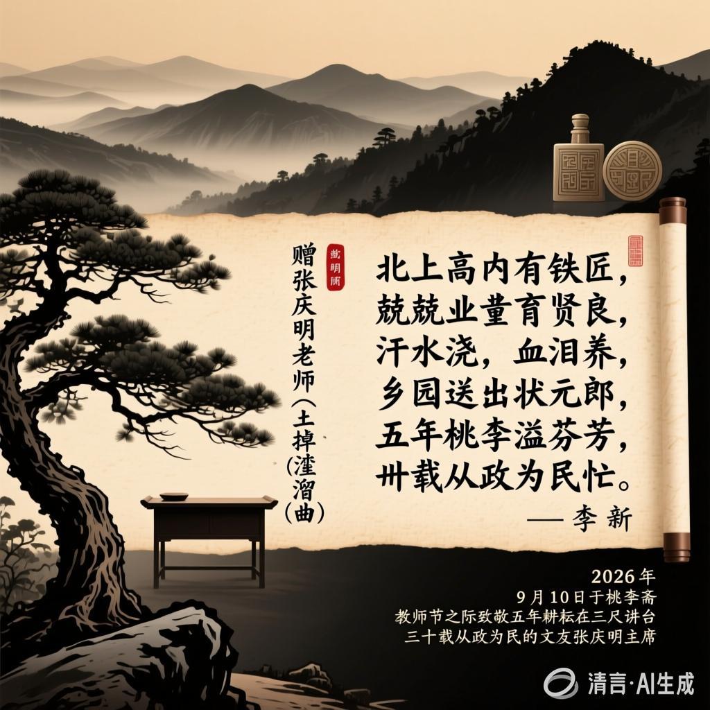 李新:【土掉渣·滑溜曲】赠张庆明老师(中国憨派文学)(图2)