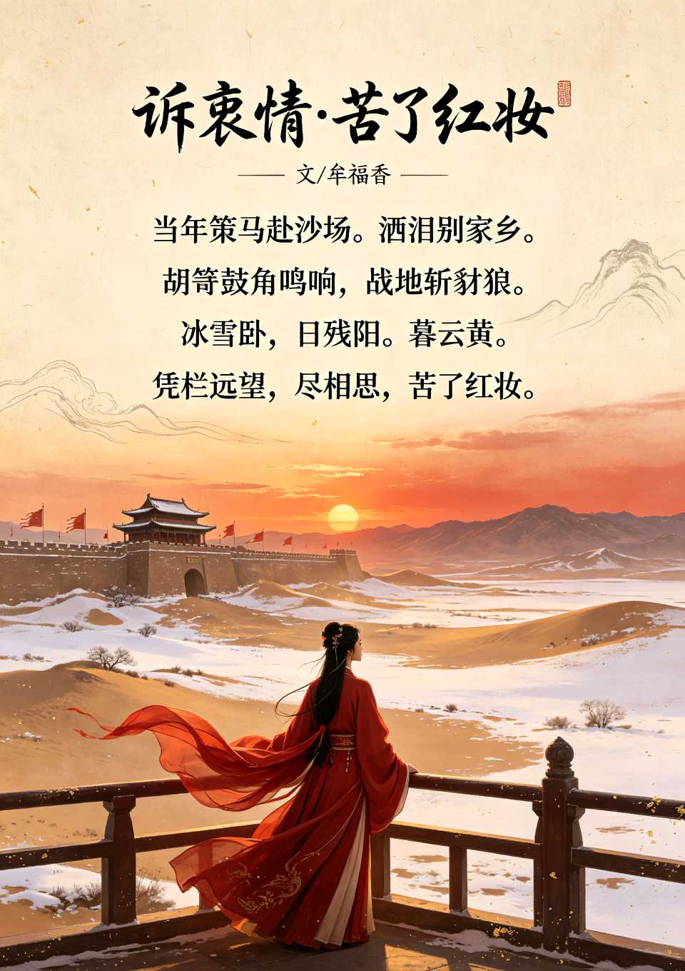请欣赏《南乡子·中元泪》外四首 作者/牟福香 主播/福音 编辑/福音【中国长江文学社】有声文学平台【第19723期】（图4）