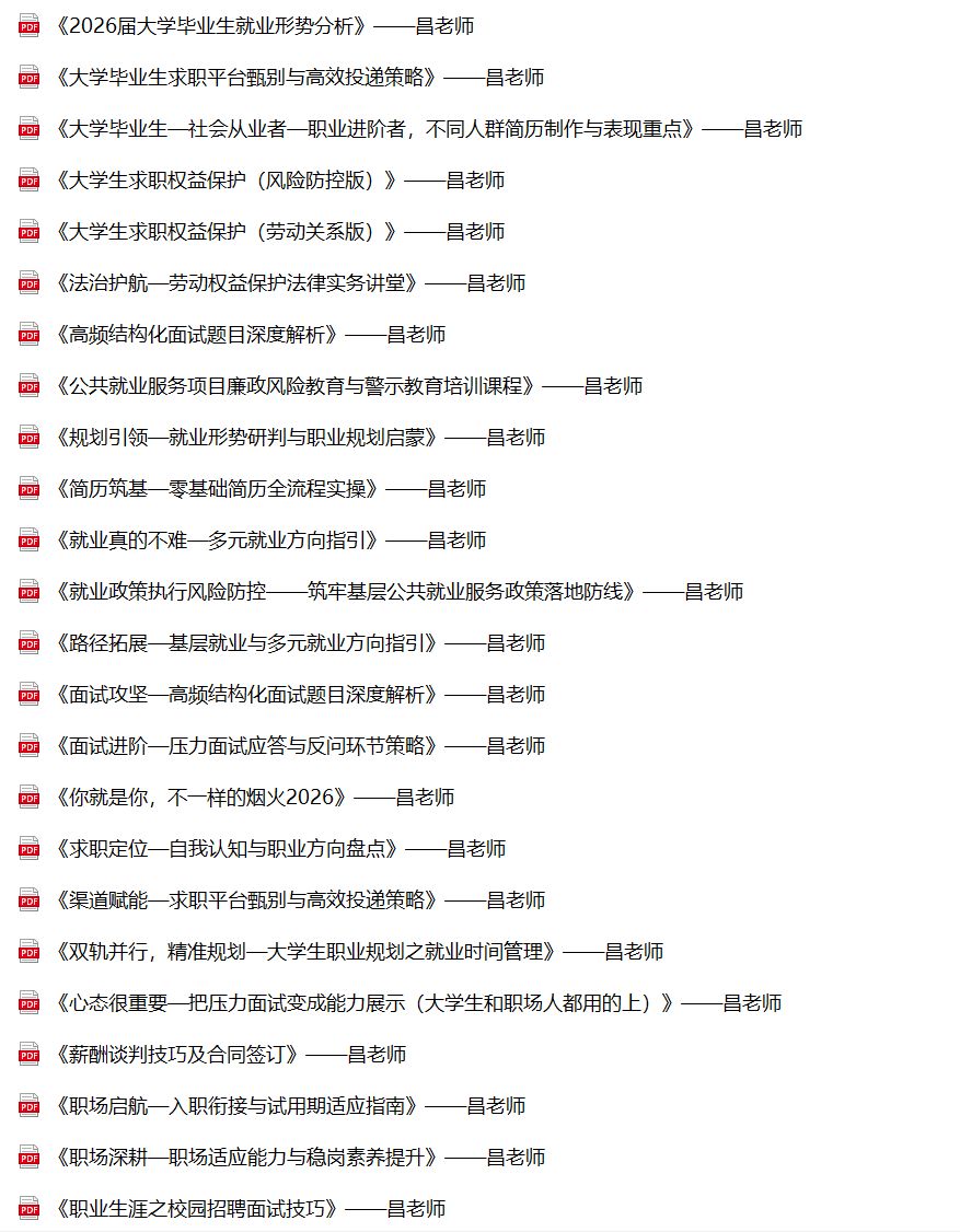 【就业指导专栏65】《又是一年秋招季》——就业指导全链路课程发布 图/文：昌波（陕西西安）（图2）