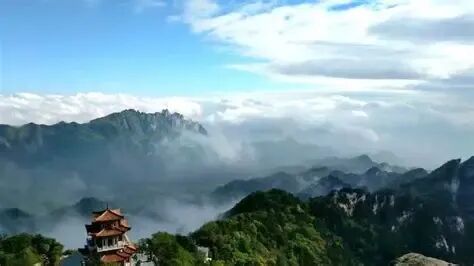 洛阳白云山,晨观日出,夜望星海,隐居做个活神仙