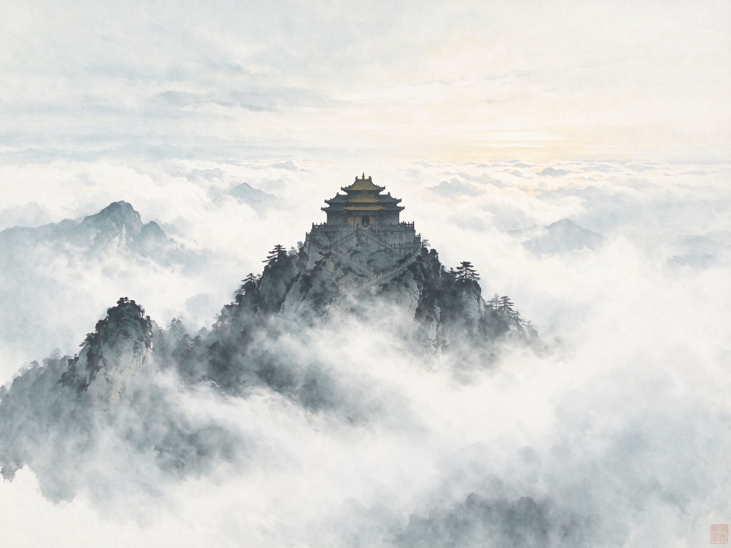武当金顶云海