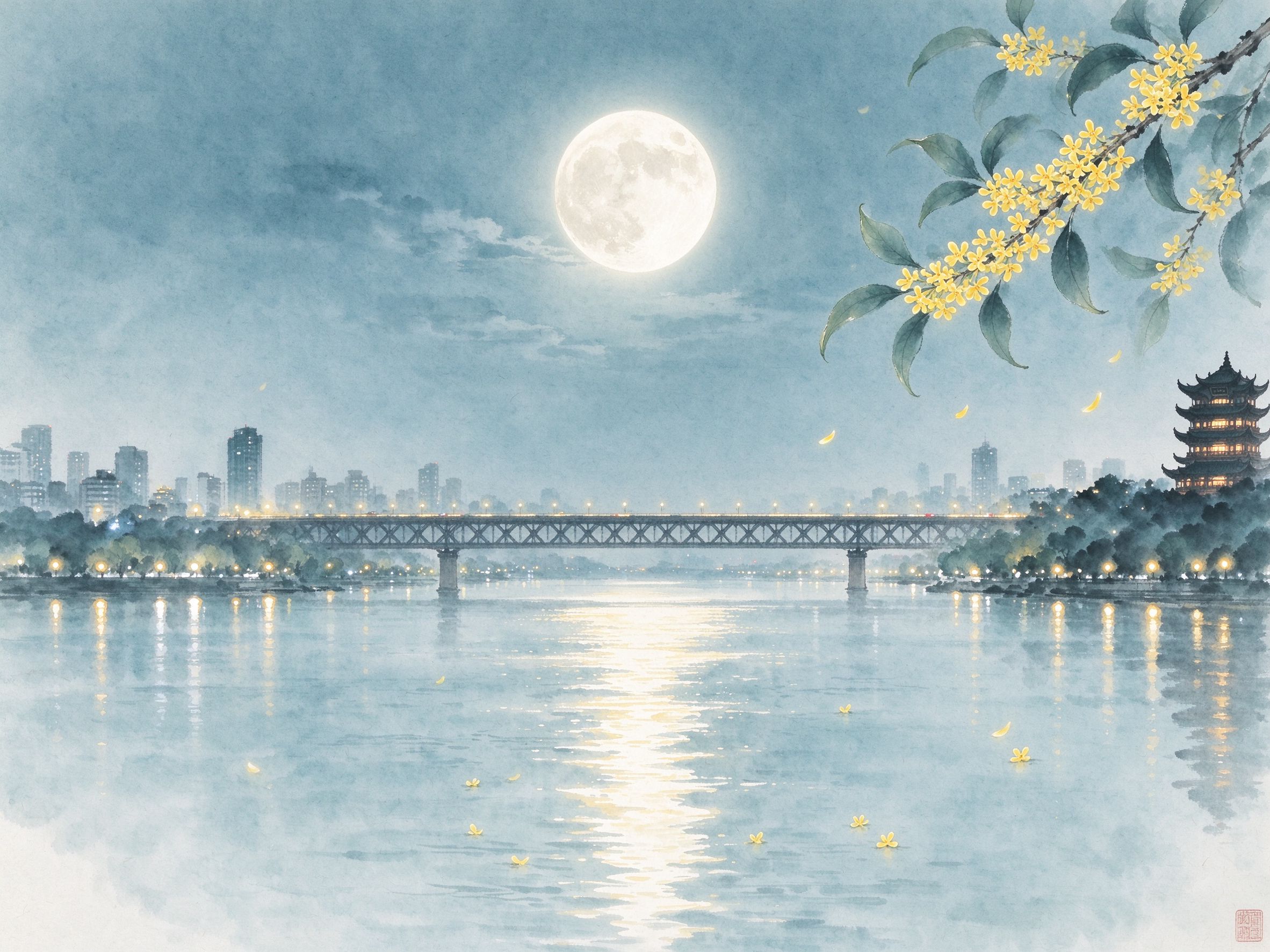 长江月夜