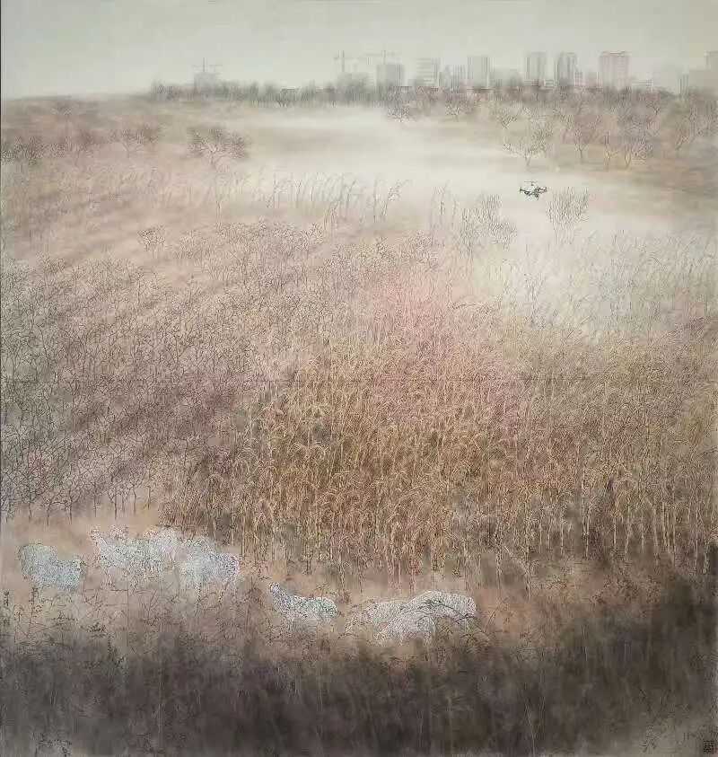 谢建军《游艺求真》中国当代书画名家致敬文脉主题汇展（图5）