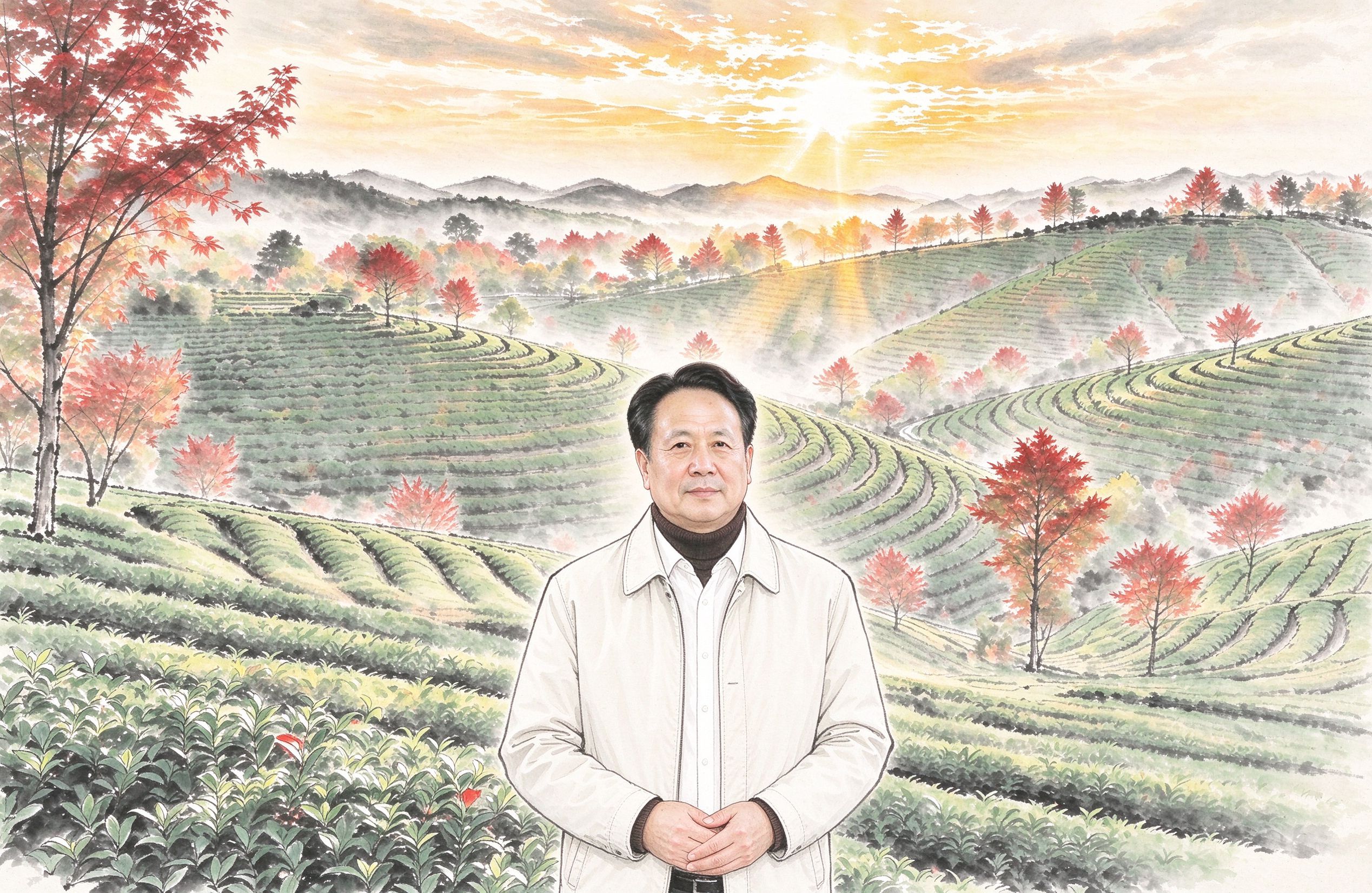 张隽水墨秋色