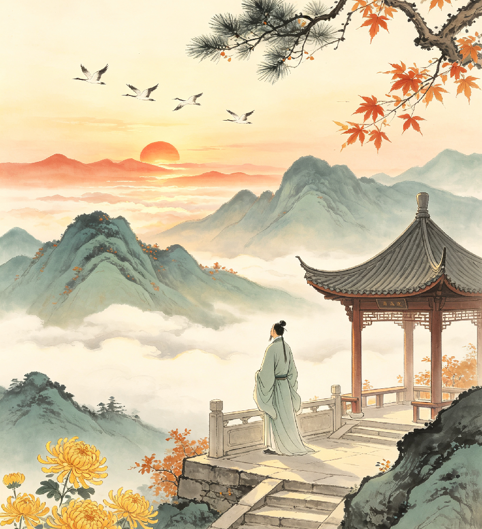 【乐天头条】文学社核心作家汪转户先生精品//【仙吕·醉中天】重阳节（图2）
