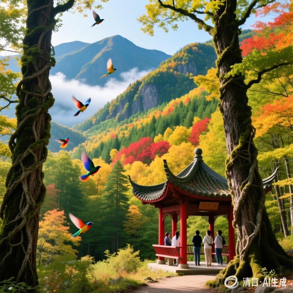 【中国憨派文学】刘美荣:〔正宫·小梁州〕游长白山徒步森林公园(图2)