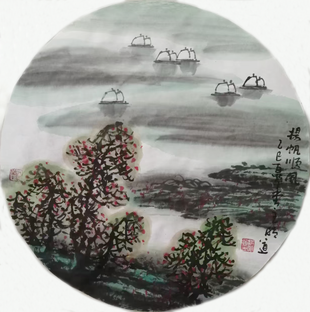 洪明道《游艺求真》中国当代书画名家致敬文脉主题汇展（图4）