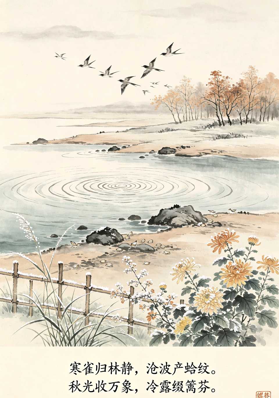 清江三味·总第72期【诗约岁时031】 秋寒露隐，雀化沧溟 ——寒露二候专刊（图2）