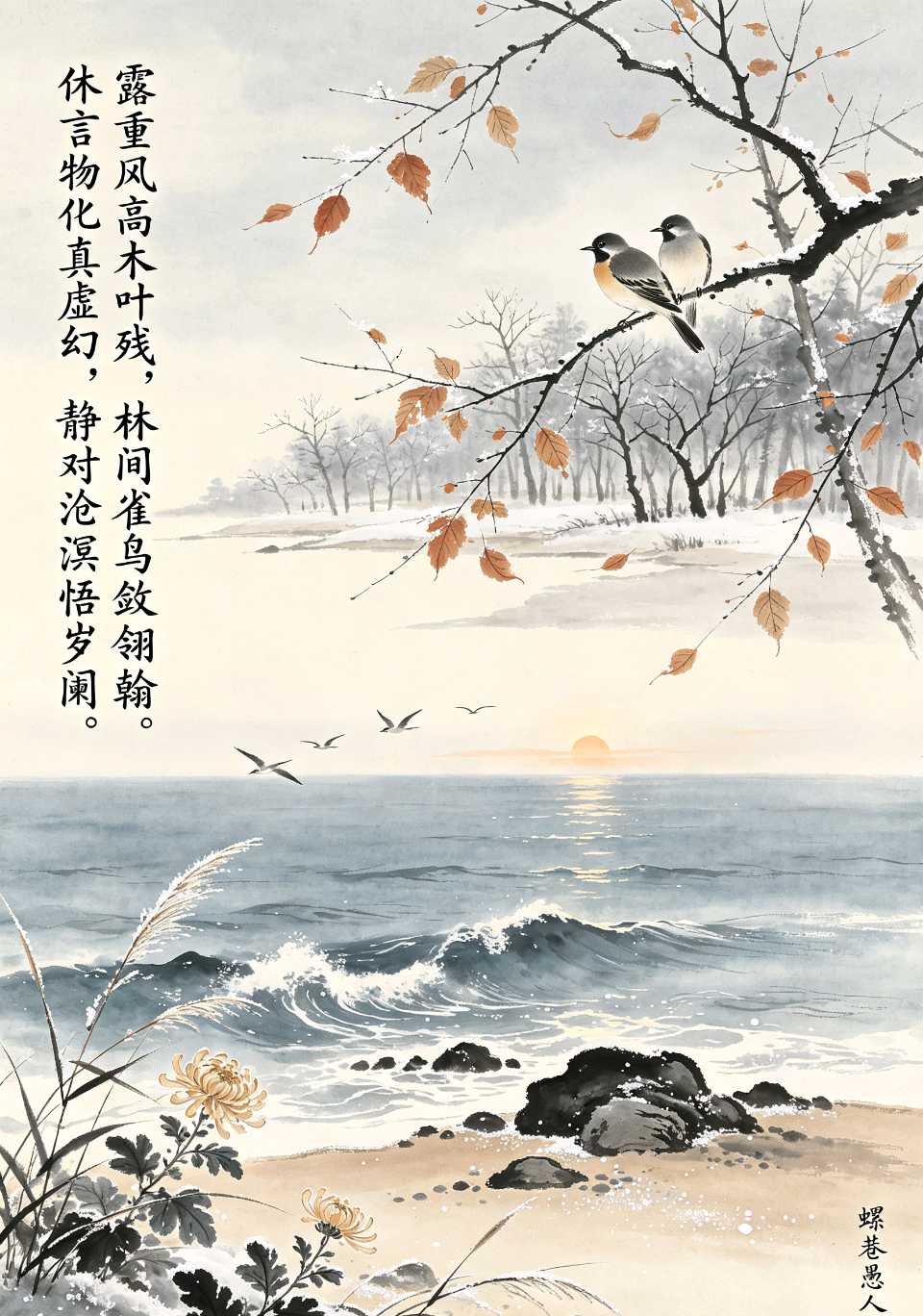 清江三味·总第72期【诗约岁时031】 秋寒露隐，雀化沧溟 ——寒露二候专刊（图3）