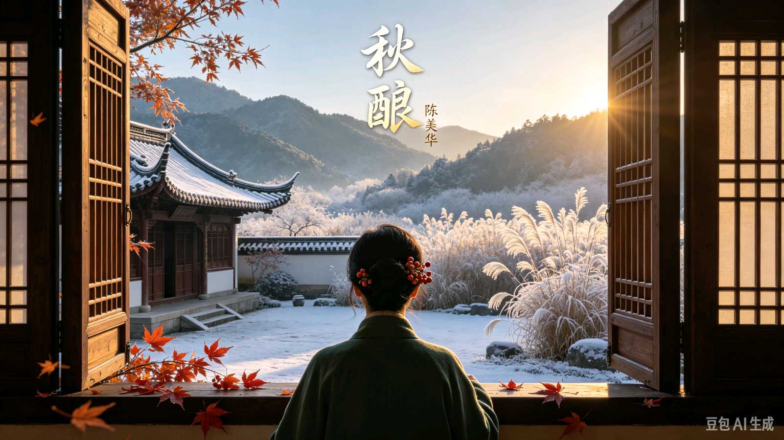 中华红旗国际诗社～北京头条～现代诗歌《秋酿》作者/陈美华：主播/美美（图3）