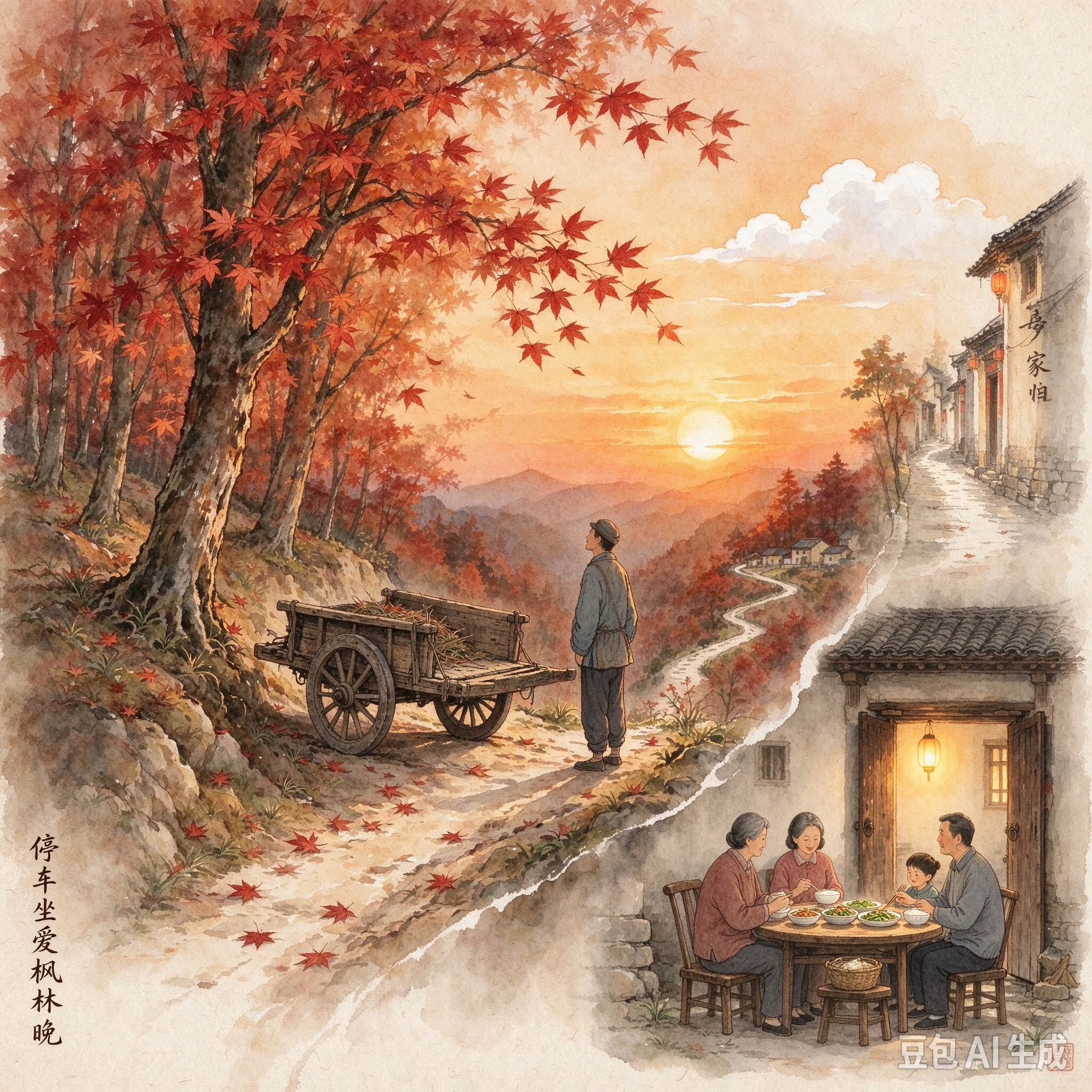 顾清森(85岁): 霜叶红于二月花——读杜牧《山行》有感(图2)