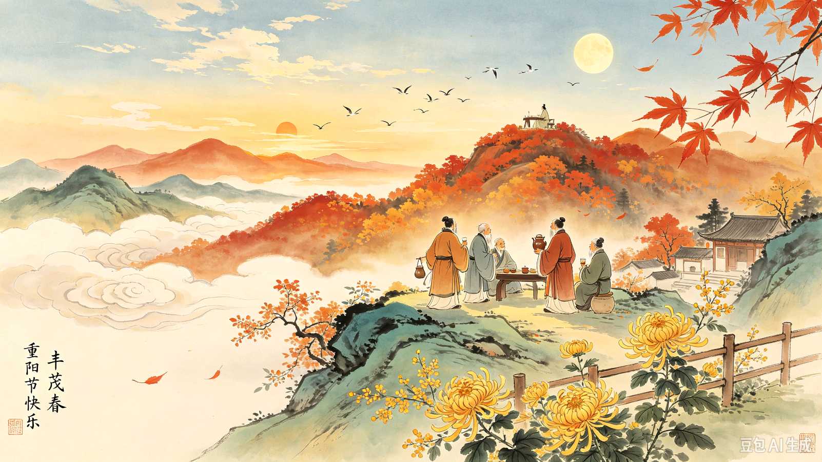 【荣耀中国】文学社*古风·《重阳节快乐》                   作者/  丰茂春
