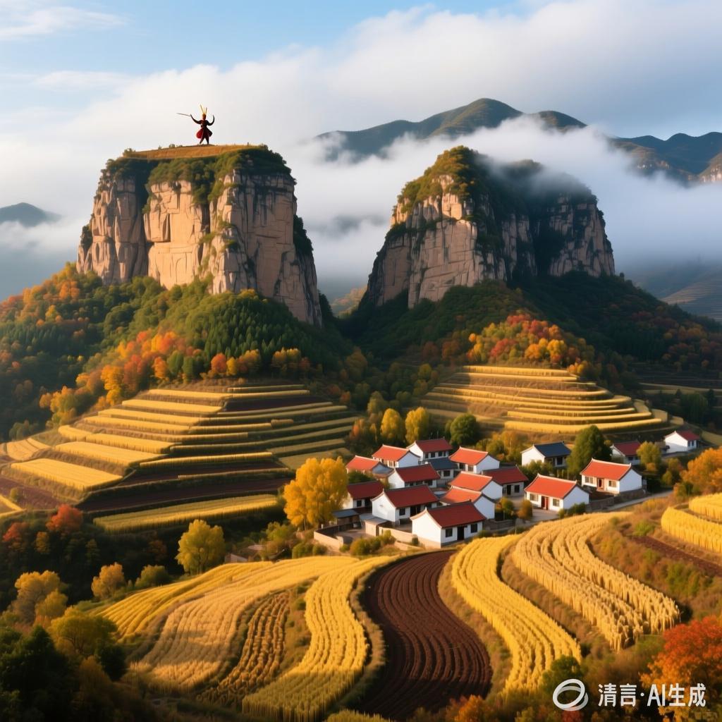 【中国憨派文学】刘敦杰:沂蒙双崮的来历传说(图2)