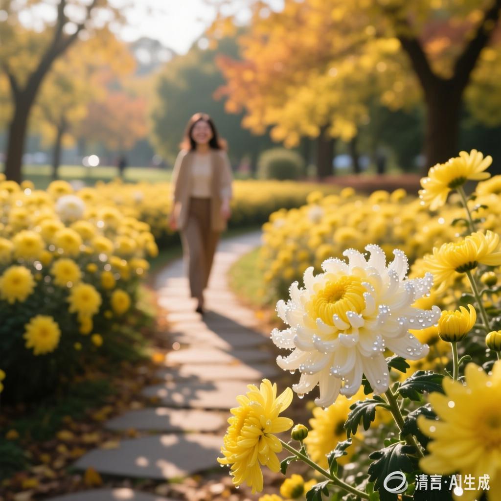【中国憨派文学】刘美荣:七律 重阳节赏菊(图2)