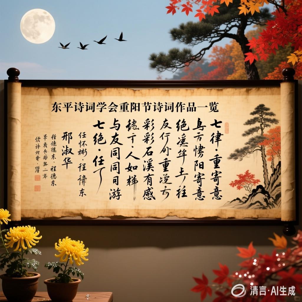 【中国憨派文学】东平诗词学会重阳节诗词作品专辑(图5)
