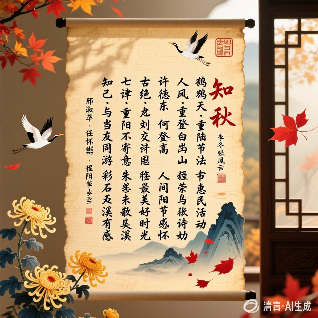 【中国憨派文学】东平诗词学会重阳节诗词作品专辑(图4)