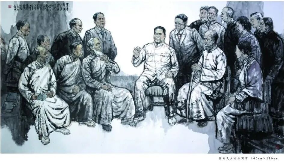 方民《游艺求真》中国当代书画名家致敬文脉主题汇展（图17）