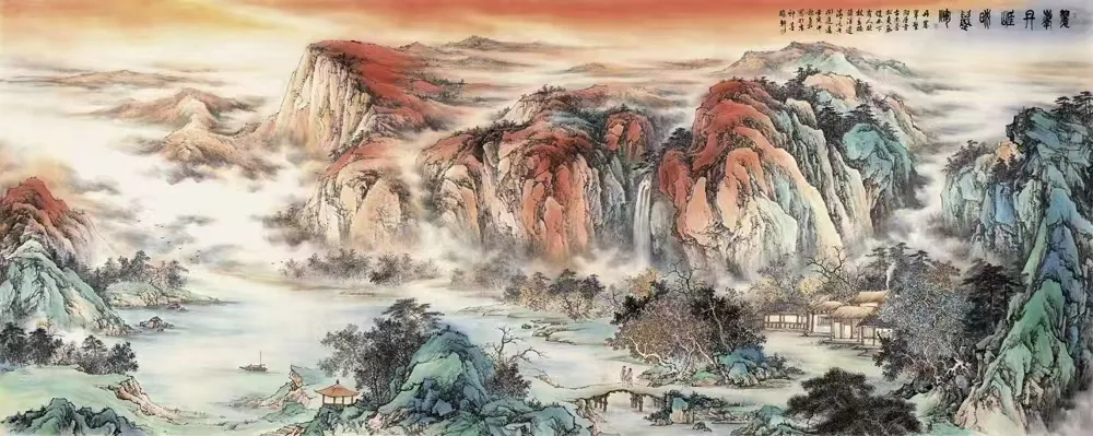 花勇兵山水画赏析:笔揽烟霞开远岫,墨凝丘壑见清襟(图5)