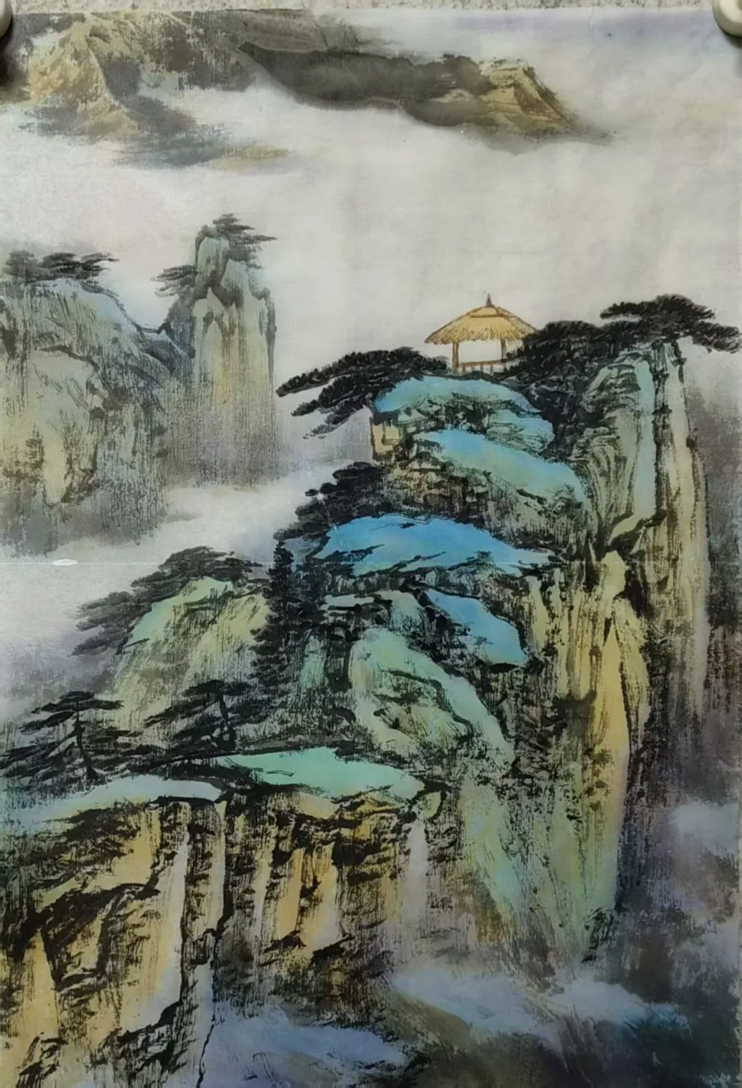 花勇兵山水画赏析:笔揽烟霞开远岫,墨凝丘壑见清襟(图2)