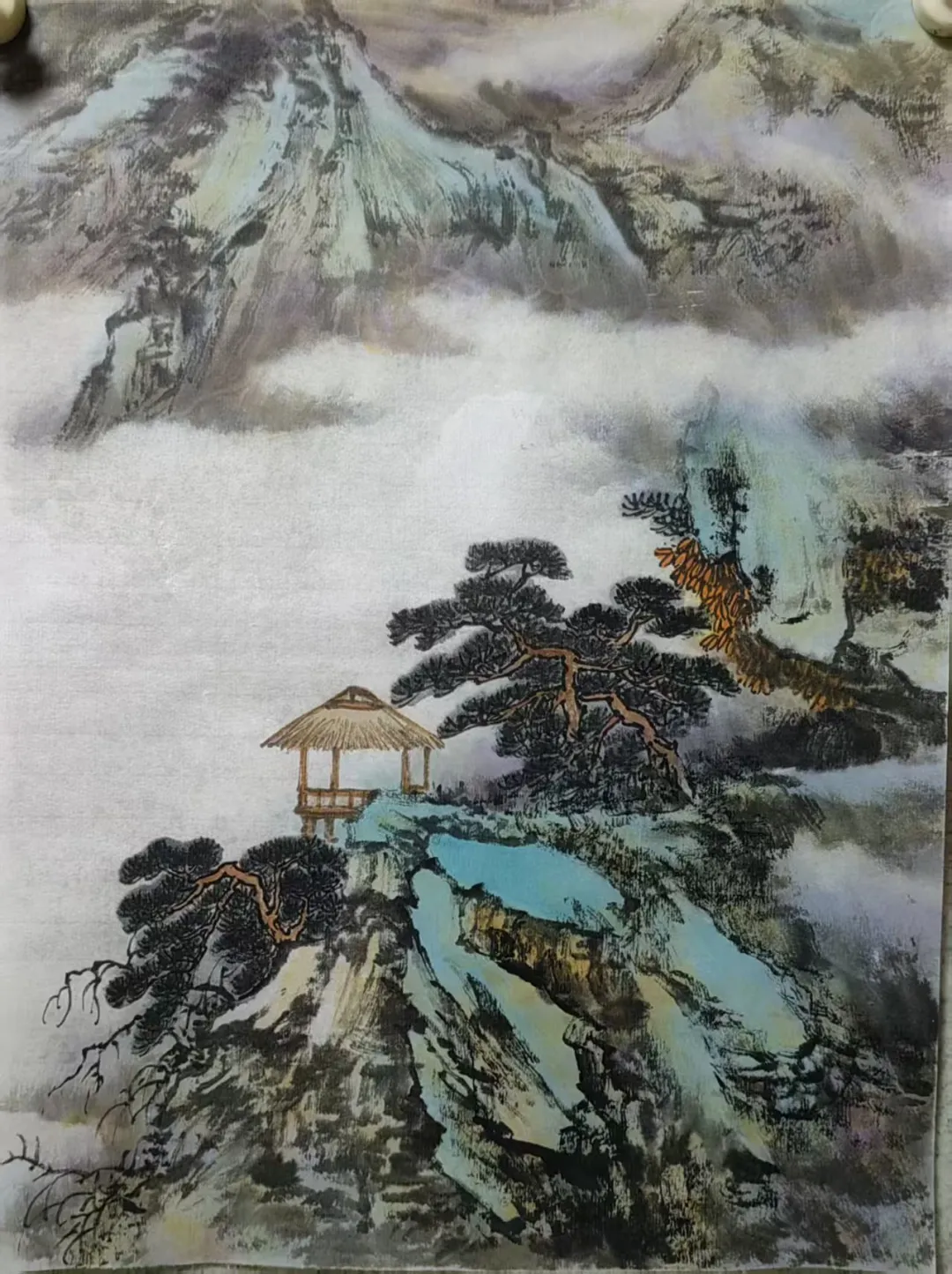 花勇兵山水画赏析:笔揽烟霞开远岫,墨凝丘壑见清襟(图16)