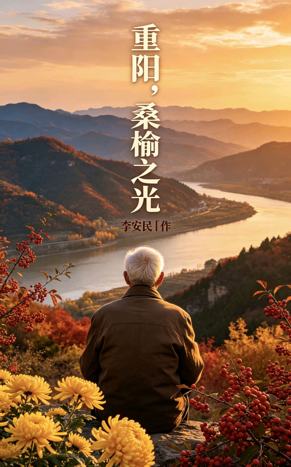 陕西作家李安民《重阳，桑榆之光》（图6）