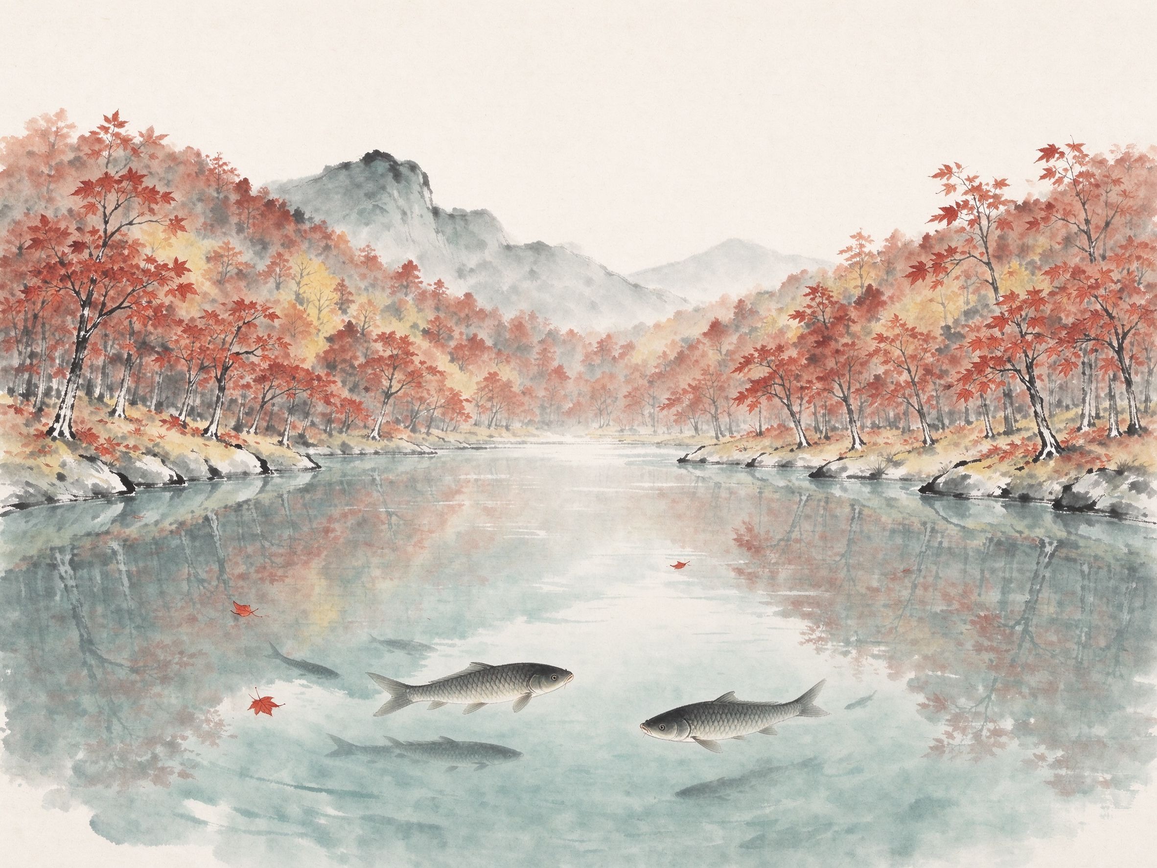 插图·湖塘