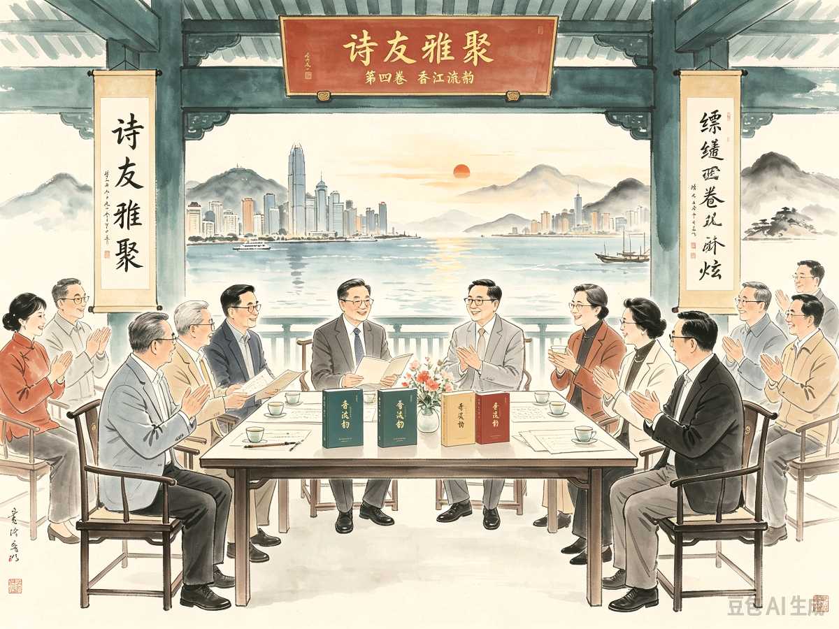 【七律·庆贺《香江流韵》笫四卷出版】文/隆光诚(图4)