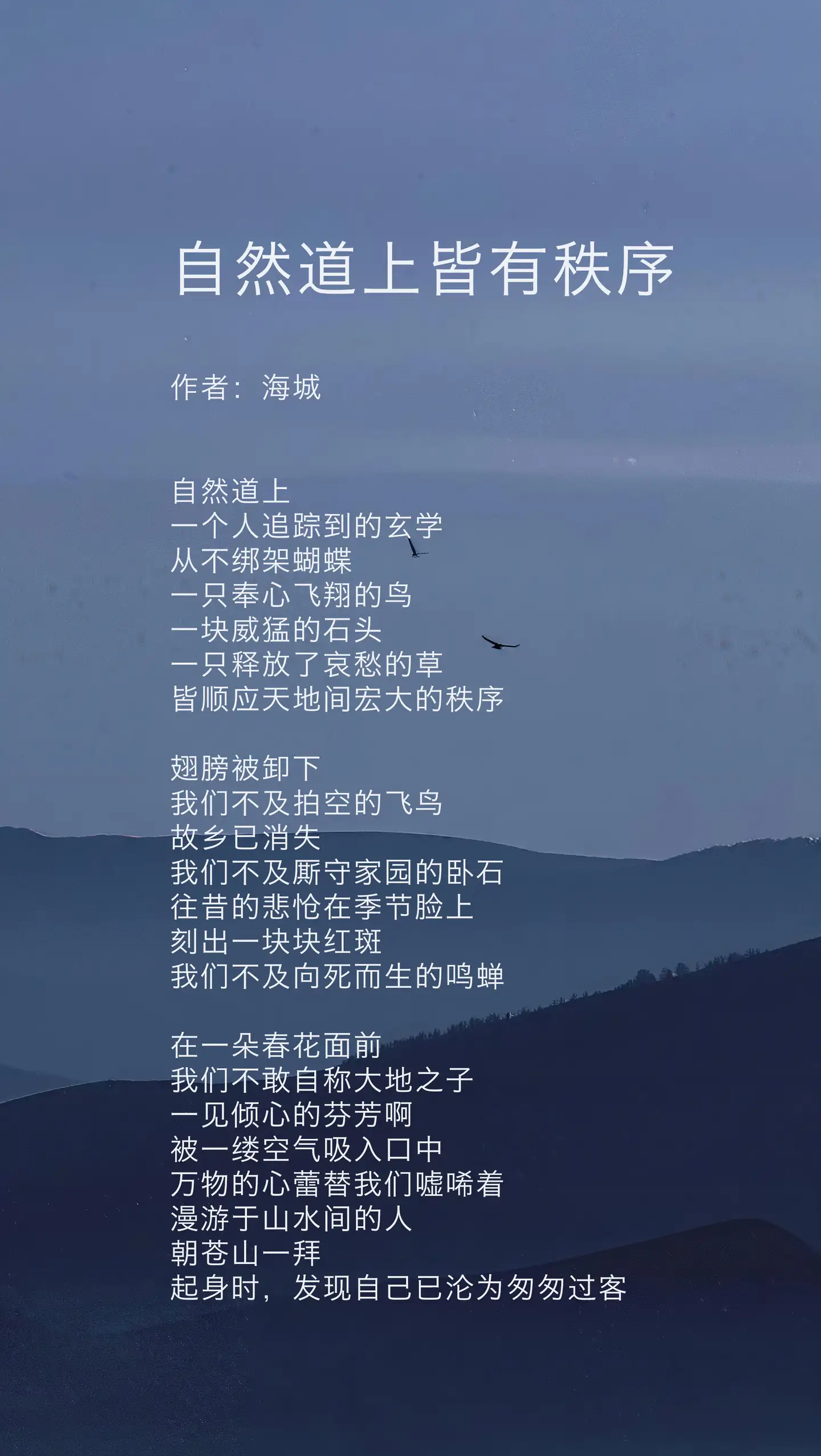好诗欣赏|海城:《踏春》《自然道上皆有秩序》《玩具熊》(图4)