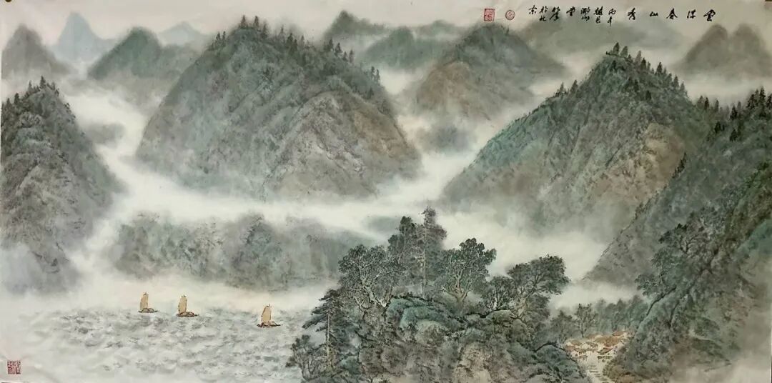 洪明泽《游艺求真》中国当代书画名家致敬文脉主题汇展（图14）