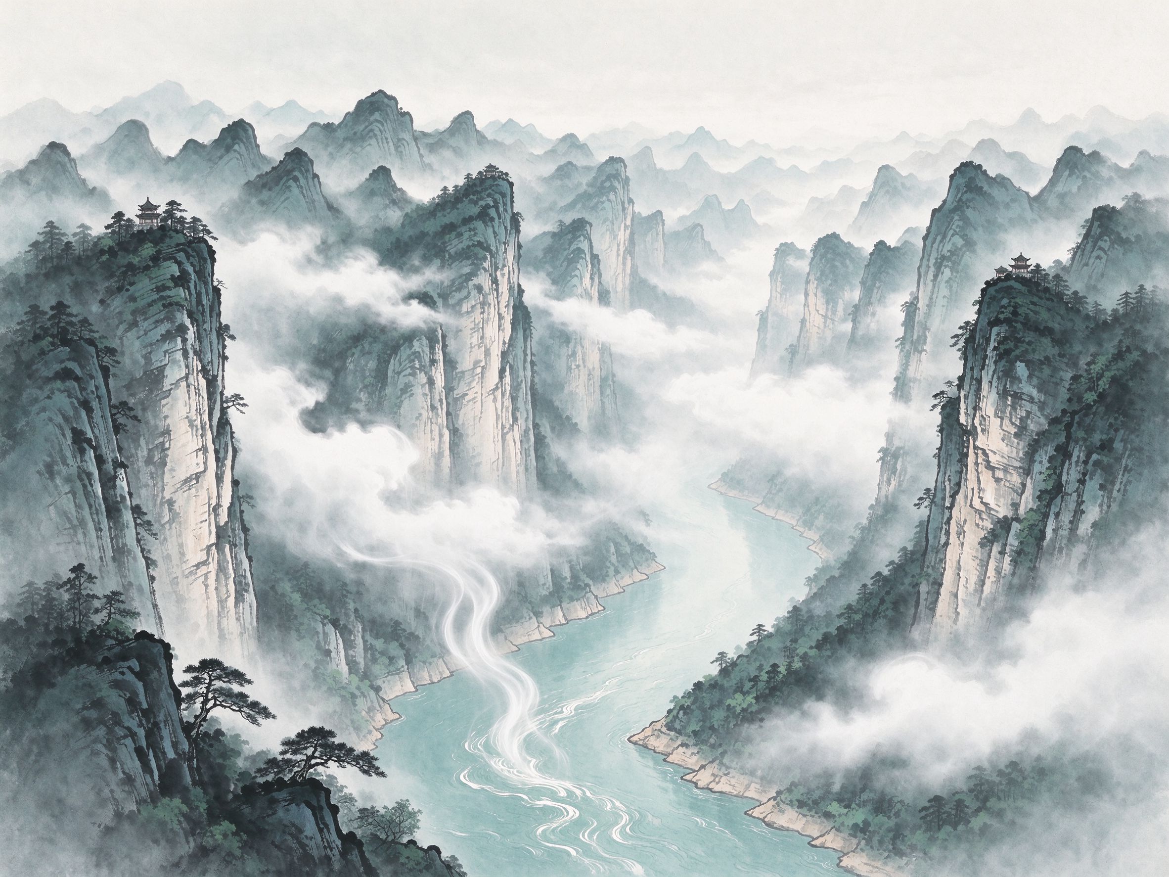 清江升白云