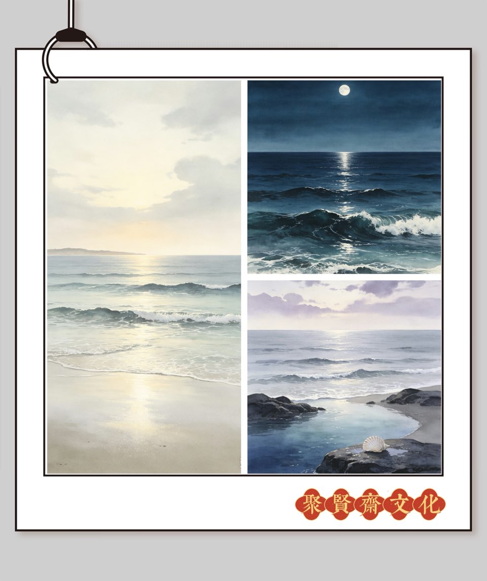 【聚贤斋文化】今天与您分享的是春雨老师的作品《人心如海》主播正阳//编辑娟子第843期(图2)