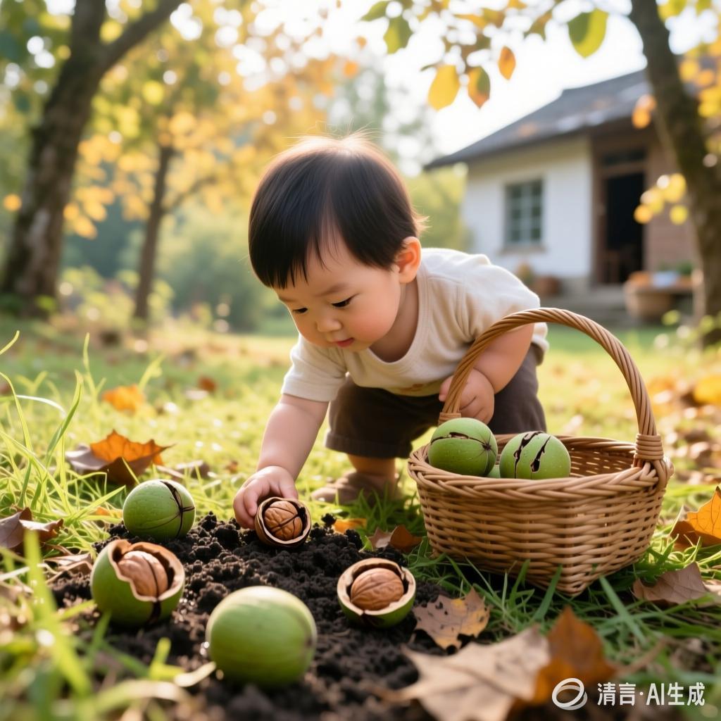 郭长城:【土掉渣·滑溜曲】小宝捡核桃 (中国憨派文学)(图2)