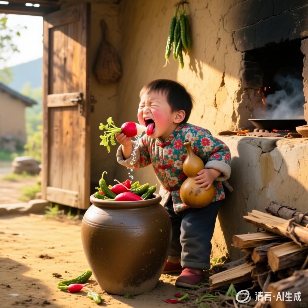 孔另融:【土掉渣·滑溜曲】偷吃咸菜齁着了《中国憨派文学》(图2)