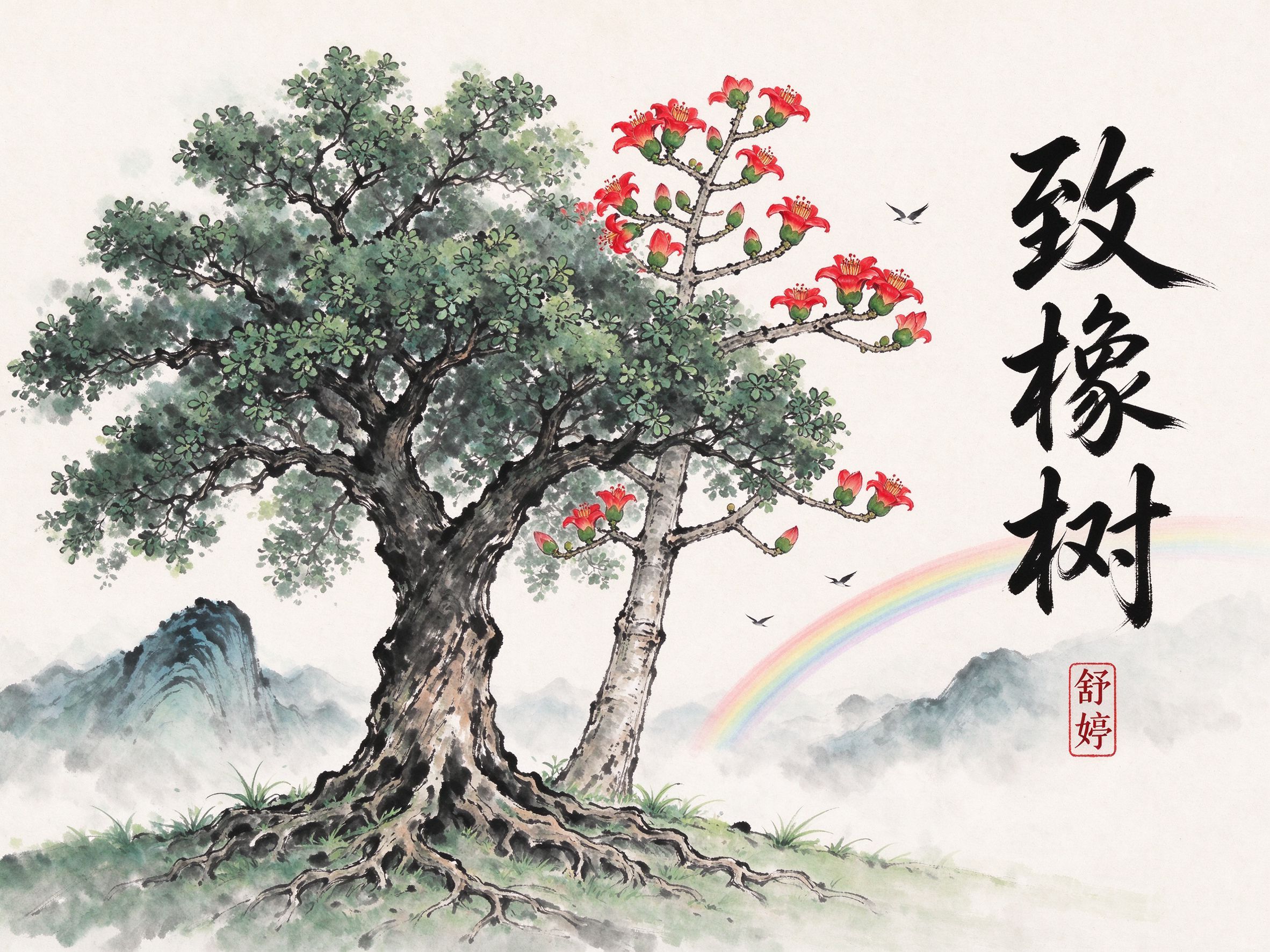《致橡树》·舒婷